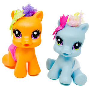 My Little Pony Newborn Cuties Rainbow Dash Scootaloo 2008 Hasbro Horse Figures